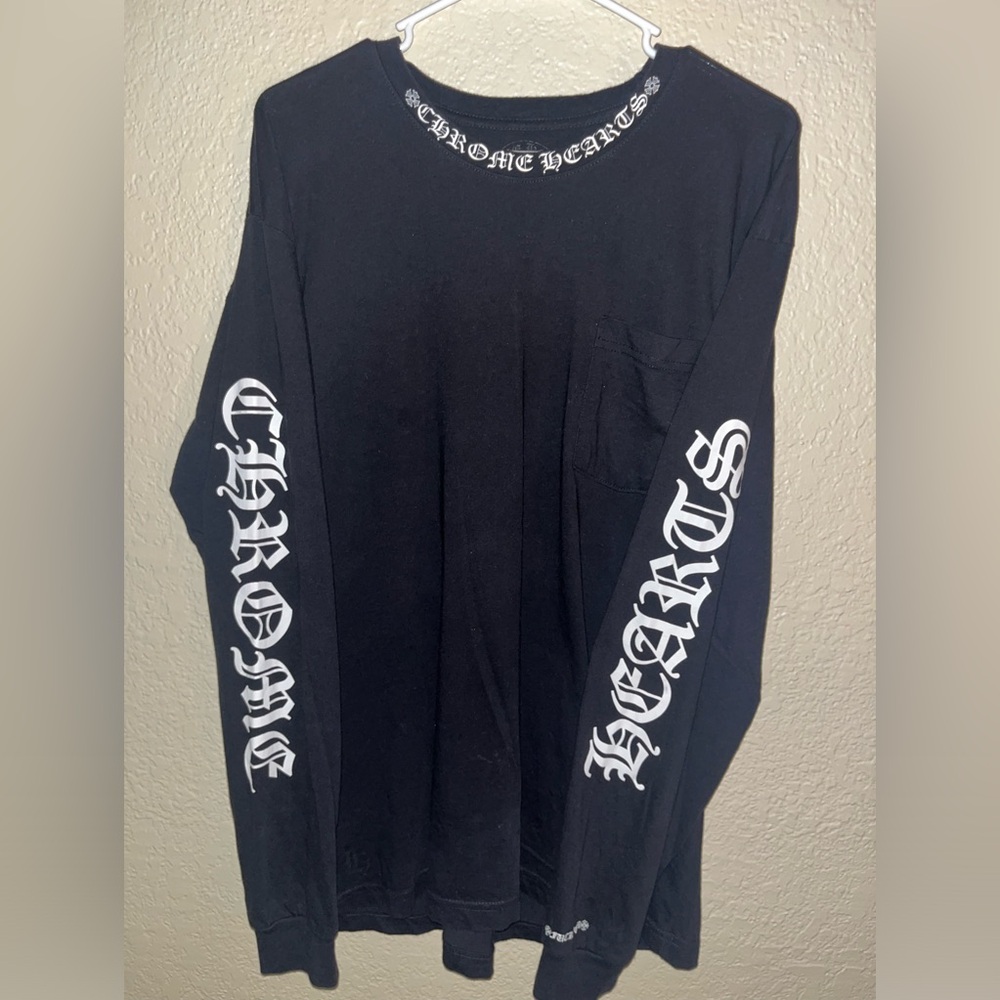 Chrome hearts "Neck Logo" Longsleeve T-Shirt